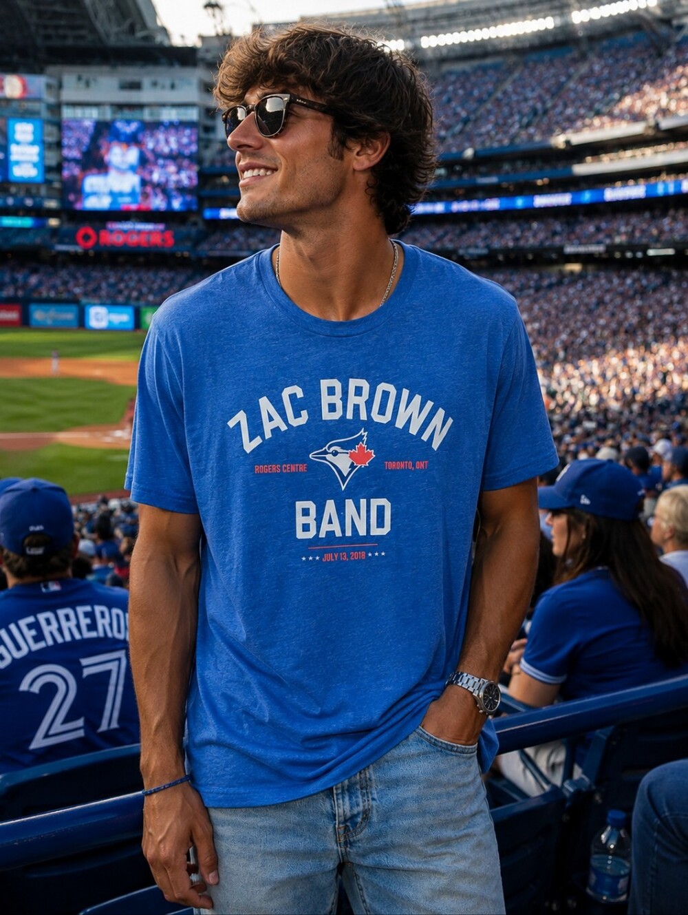 Zac Brown Band Kids Blue Graphic Tee